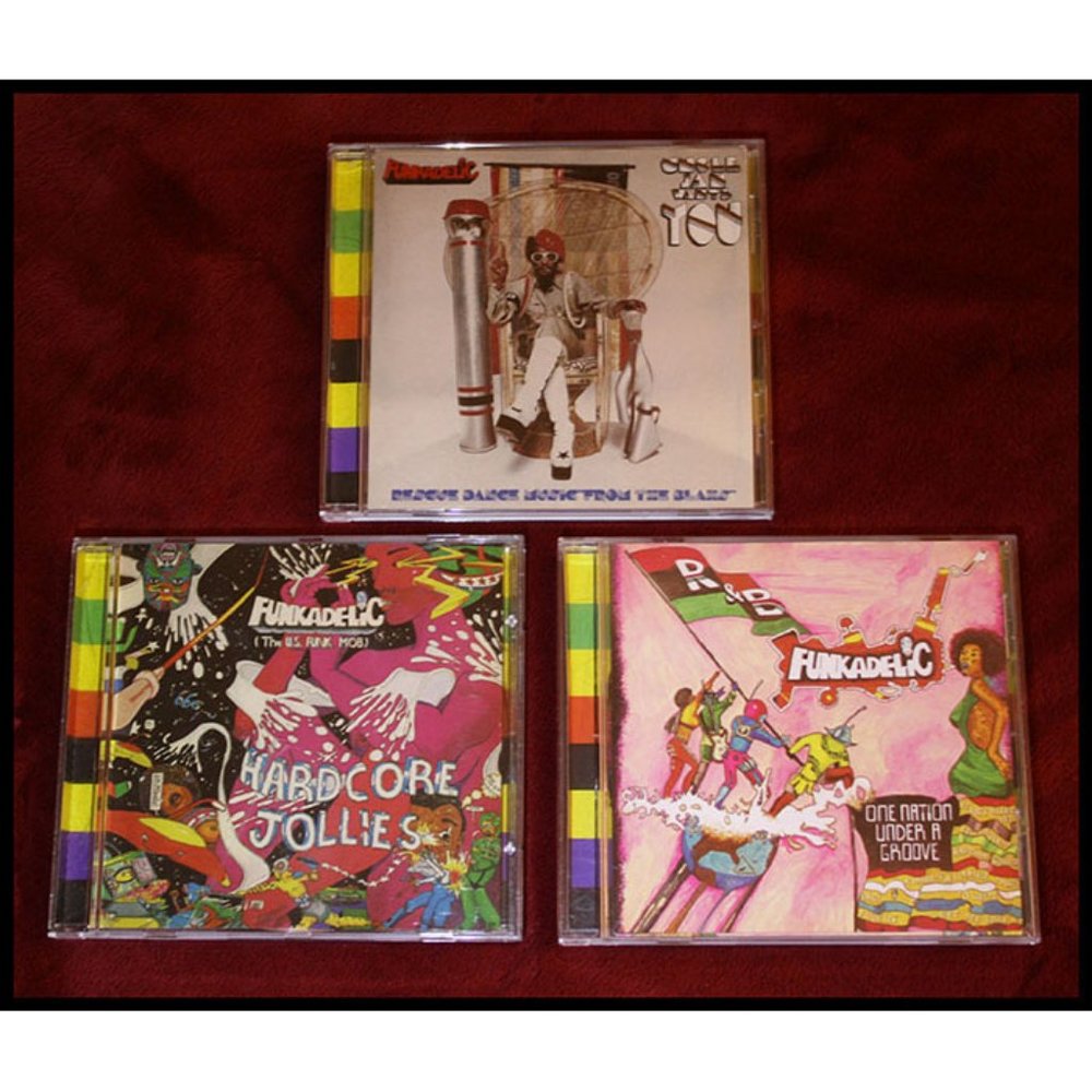 3 rare Funkadelic music CD's Hardcore Jollies, One Nation, Uncle Jam - 2002